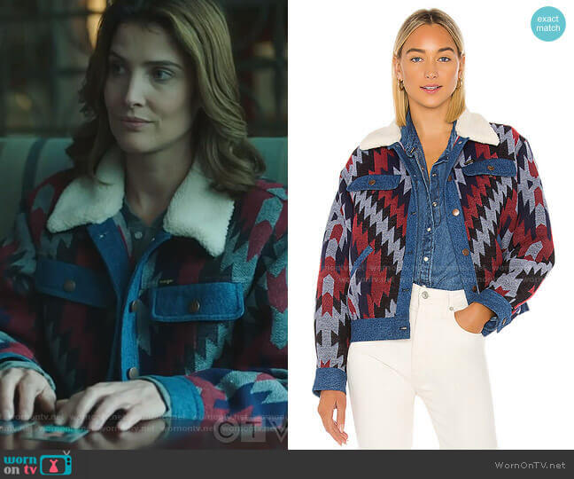 Wrangler Trucker Jacket worn by Dex Parios (Cobie Smulders) on Stumptown