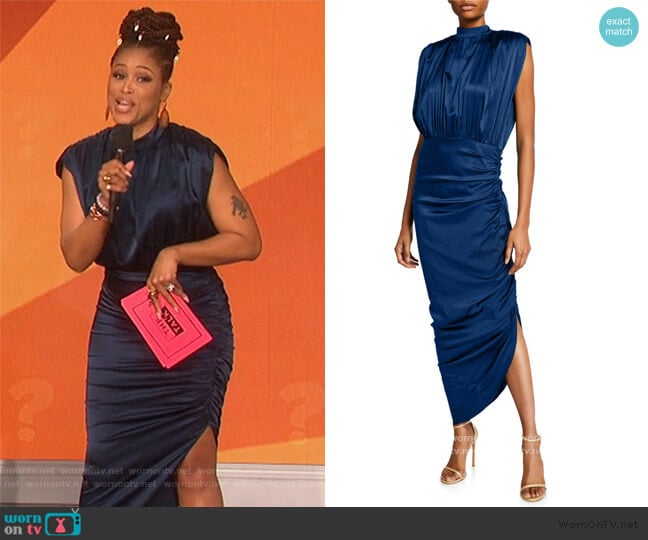 Veronica Beard Kendall Dress worn by Eve on The Talk