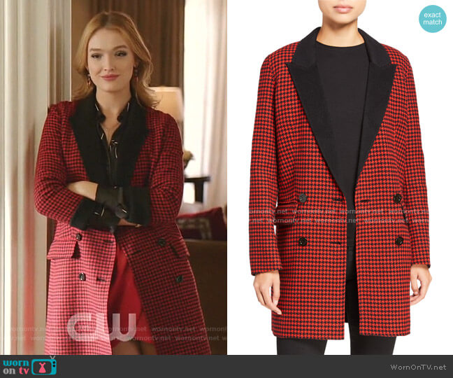 Veronica Beard Senna Coat worn by Kirby Anders (Maddison Brown) on Dynasty