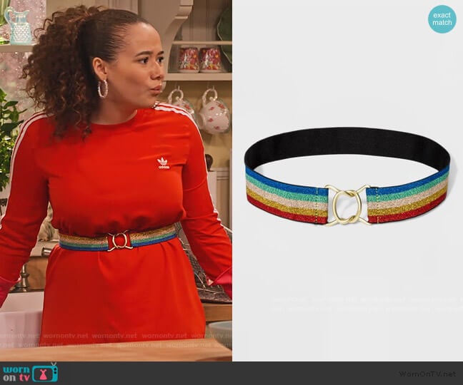 Wild Fable Stretch Web Belt worn by Jade (Talia Jackson) on Family Reunion