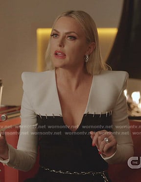Alexis’s colorblock jumpsuit on Dynasty