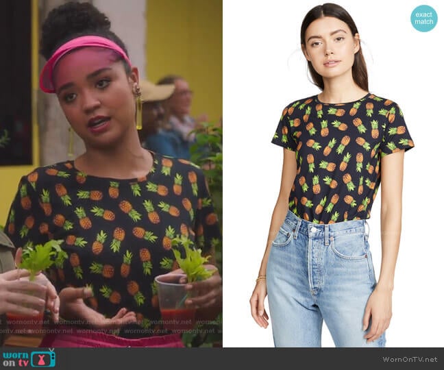 Alice + Olivia Rylyn Crew Neck Top worn by Kat Edison (Aisha Dee) on The Bold Type