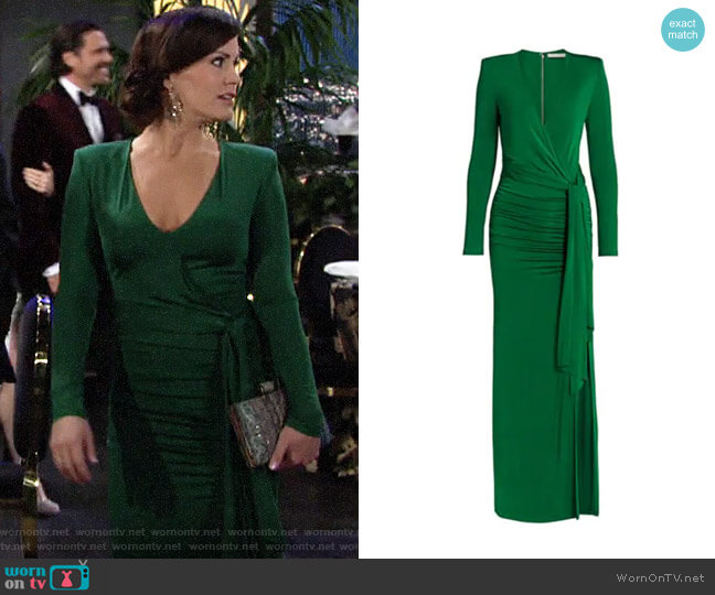 Alice + Olivia Kyra Maxi Dress worn by Chelsea Lawson (Melissa Claire Egan) on The Young and the Restless