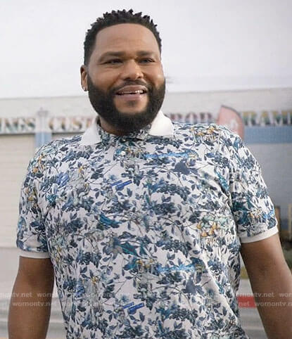 Andre’s floral polo shirt on Black-ish