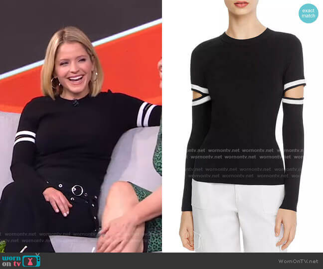 Alice + Olivia Jazi Sweater worn by Sara Haines on Good Morning America