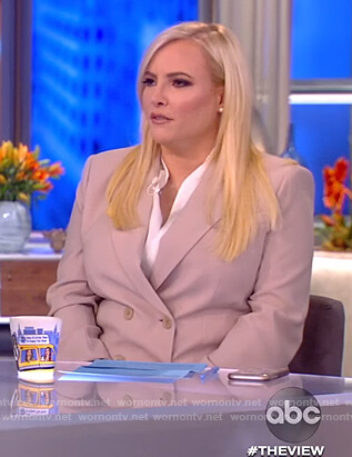 Meghan’s beige double breasted blazer on The View