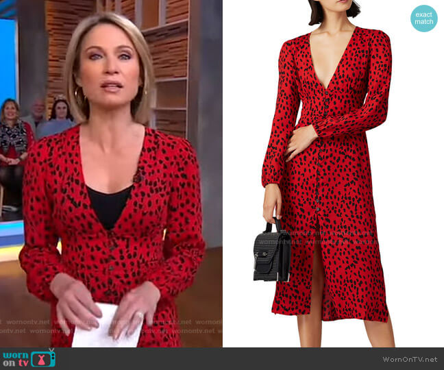 Caara Cheetah Dress worn by Amy Robach on Good Morning America