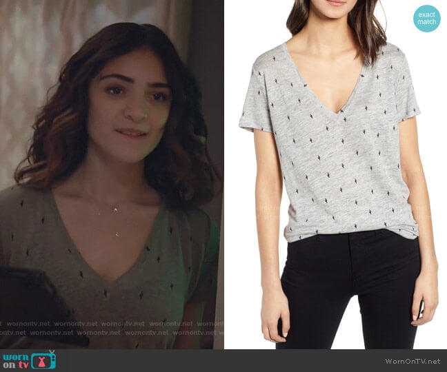 Rails Cara Tee worn by Olive Stone (Luna Blaise) on Manifest
