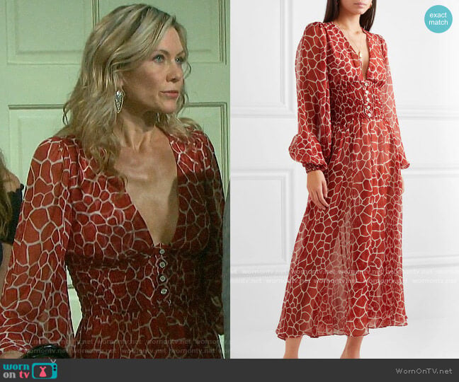 Caroline Constas Syros Dress worn by Kristen DiMera (Stacy Haiduk) on Days of our Lives