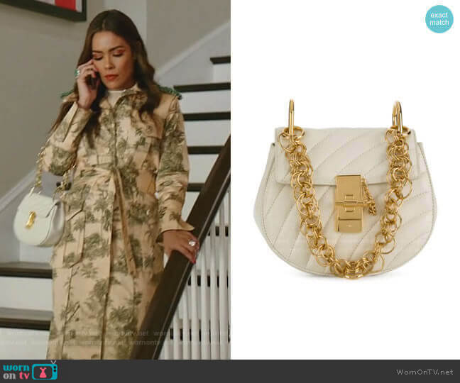 Chloe Drew Bijou Mini Shoulder Bag worn by Cristal Jennings (Daniella Alonso) on Dynasty