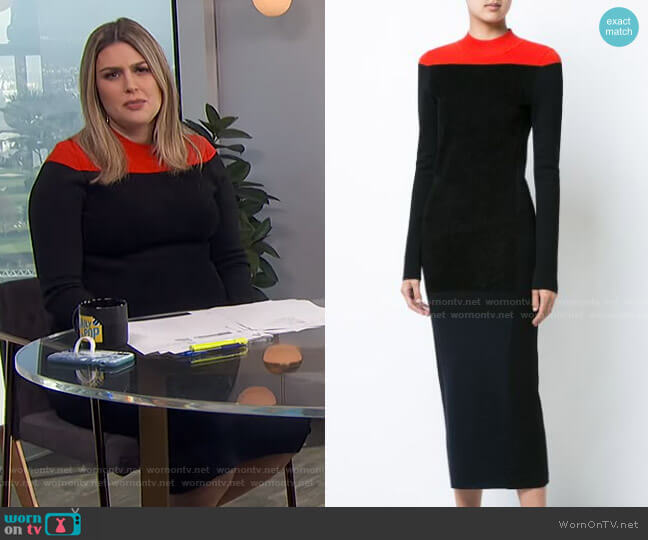 Diane von Furstenberg Mock Neck Knit Midi Dress worn by Carissa Loethen Culiner on E! News