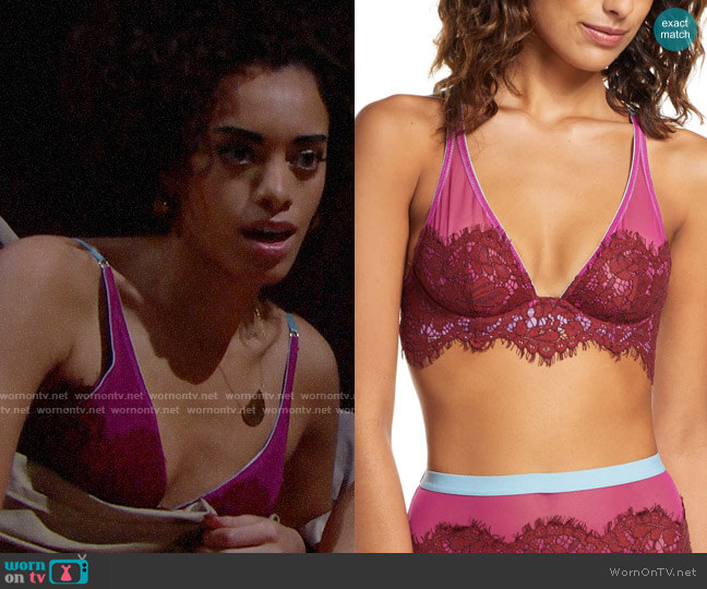 Dora Larson Rosa High Apex Underwire Bra worn by Zoe (Kiara Barnes) on The Bold and the Beautiful