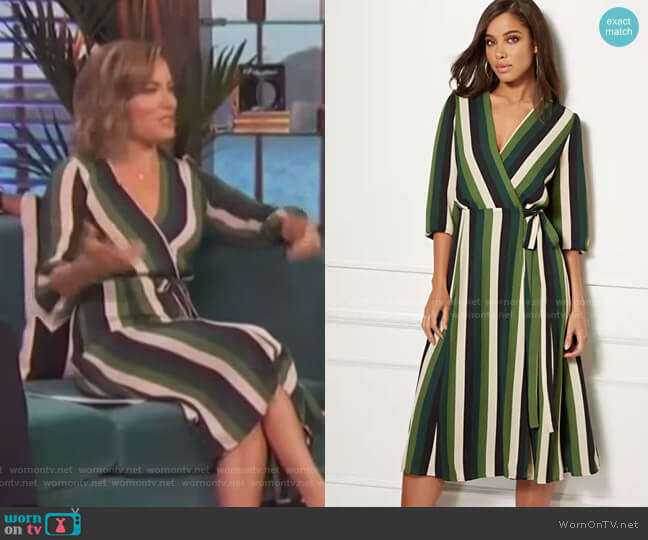 New York & Company Brenda Dress - Eva Mendes Collection worn by Kit Hoover on Access Hollywood