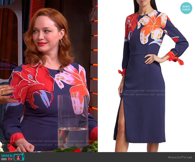 Etro Lily-Print Midi Dress
