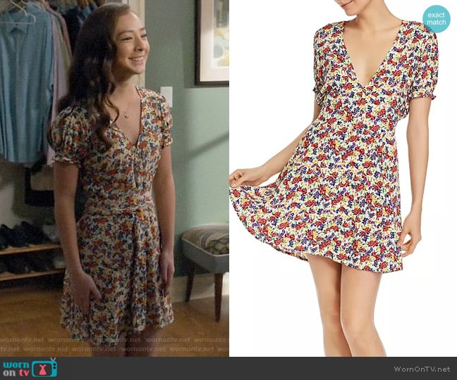 Faithfull the Brand Rafhaela Floral Dress worn by Lily Tucker-Pritchett (Aubrey Anderson-Emmons) on Modern Family