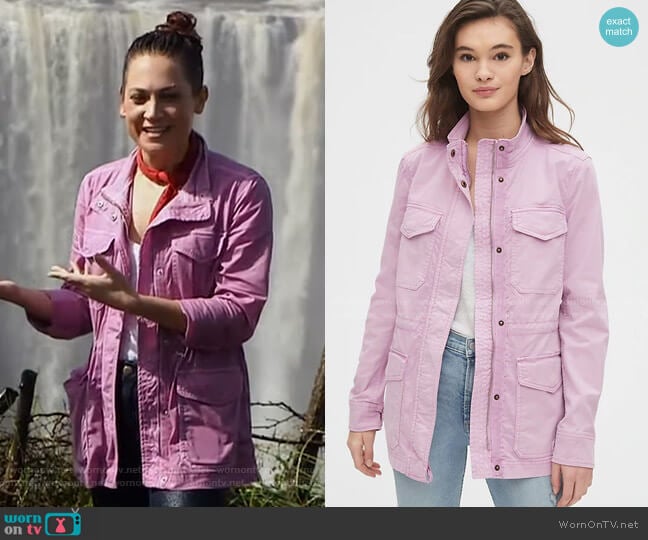 Gap Utility Jacket worn by Ginger Zee on Good Morning America