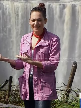 Ginger’s pink utility jacket on Good Morning America