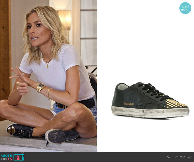 Golden Goose Studded Superstar Sneakers worn by Kristin Cavallari on Very Cavallari