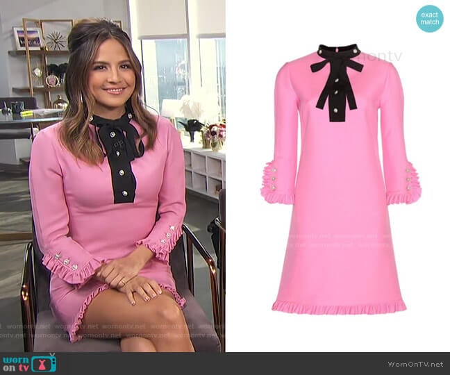 Gucci Embellished Wood Dress worn by Erin Lim on E! News