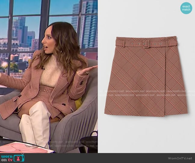 H&M Skirt with Belt worn by Lilliana Vazquez on E! News