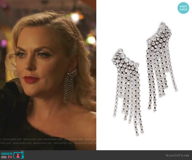 Isabel Marant Chandelier Earrings worn by Alexis Carrington (Elaine Hendrix) on Dynasty