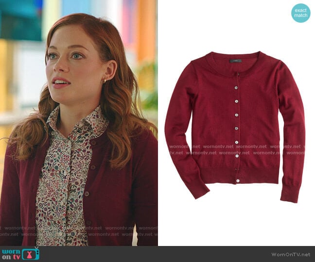 J. Crew Tippi Cardigan worn by Zoey Clarke (Jane Levy) on Zoeys Extraordinary Playlist