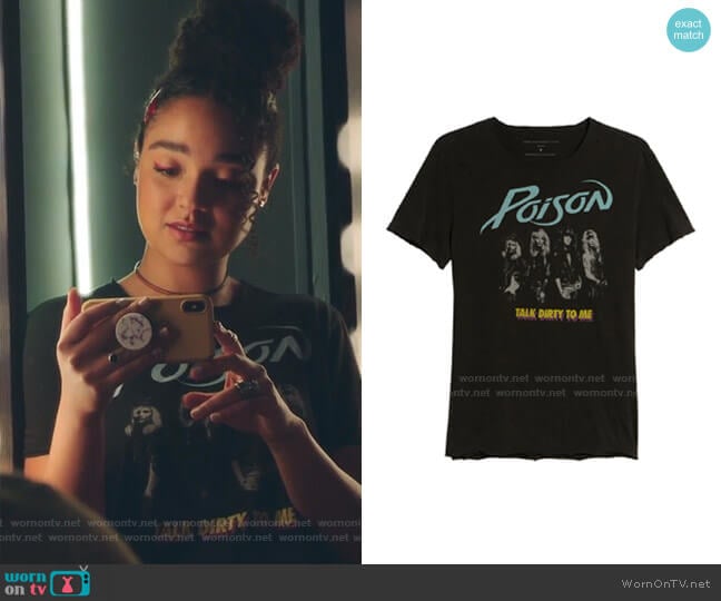 John Varvatos Poison Regular Fit Graphic T-Shirt worn by Kat Edison (Aisha Dee) on The Bold Type