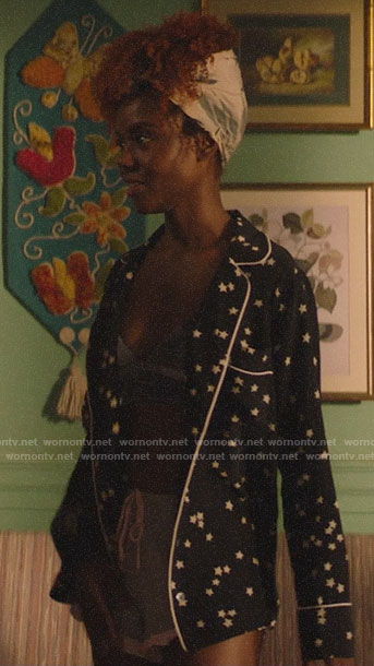 Josie’s star print PJ shirt on Katy Keene