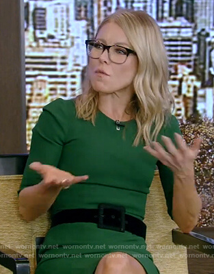 Kelly’s green dress on Live with Kelly and Ryan