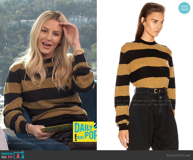 Khaite Viola Sweater worn by Morgan Stewart on E! News
