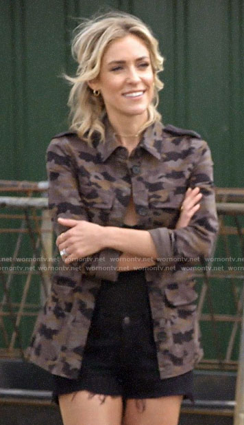 Kristin’s camo jacket and Chanel espadrilles on Very Cavallari