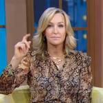Lara’s animal print mini dress on Good Morning America