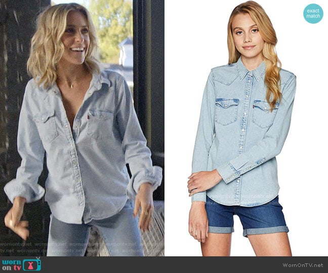 Levis Ultimate Western Shirt worn by Kristin Cavallari on Very Cavallari