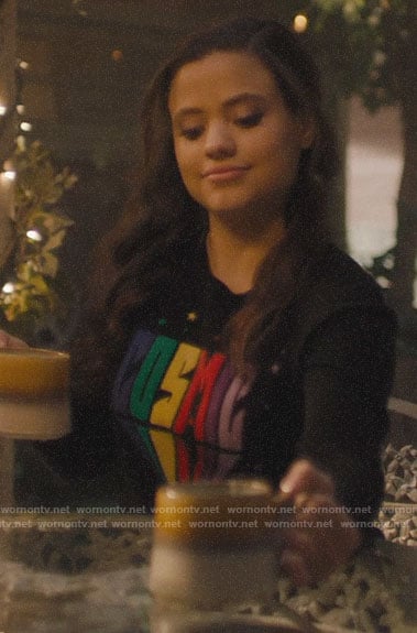 Maggie’s COSMIC sweater on Charmed
