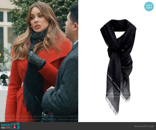 Marc Jacobs for Neiman Marcus for Target Border Scarf worn by  Gloria Pritchett (Sofia Vergara) on Modern Family