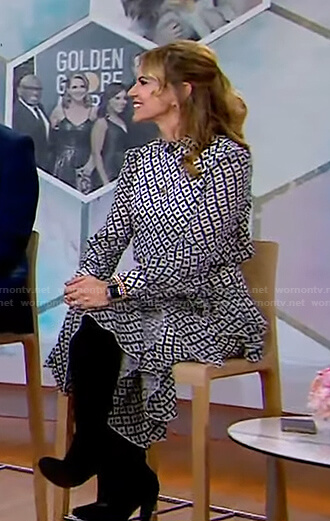 Natalie’s geometric print dress on Today