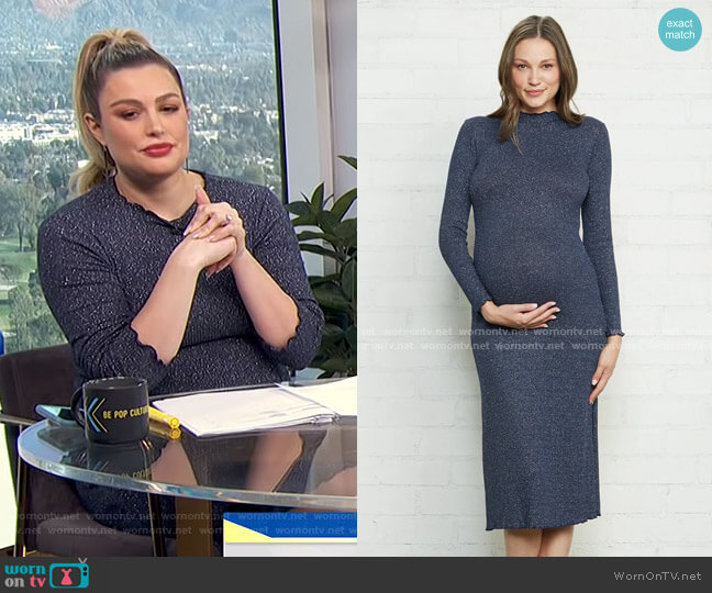 Rachel Pally Mara Maternity Dress worn by Carissa Loethen Culiner on E! News
