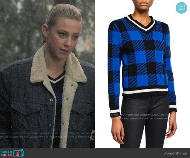 Rag and Bone Gabby Plaid Sweater worn by Betty Cooper (Lili Reinhart) on Riverdale