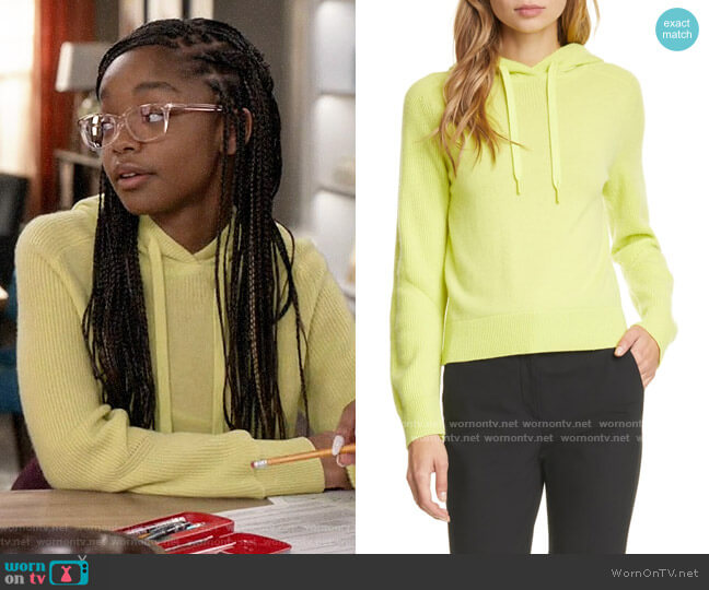 Rag & Bone Logan Cashmere Hoodie worn by Diane Johnson (Marsai Martin) on Black-ish
