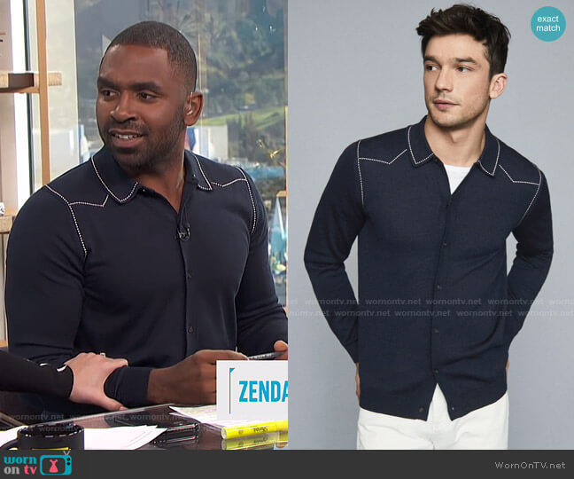 Reiss Wayne Top worn by Justin Sylvester on E! News