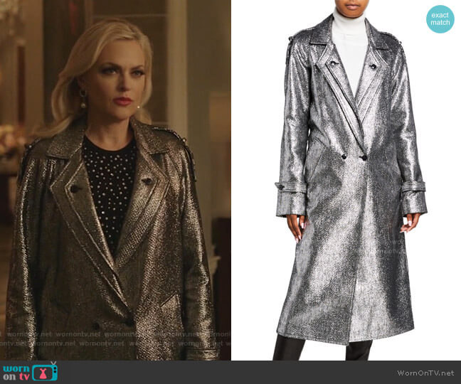 WornOnTV: Alexis’s metallic tweed coat on Dynasty | Elaine Hendrix ...