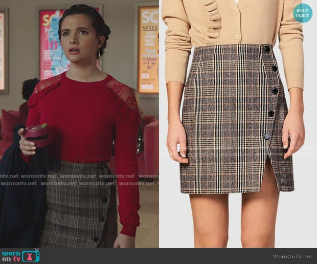 Sandro Nona Skirt worn by Jane Sloan (Katie Stevens) on The Bold Type