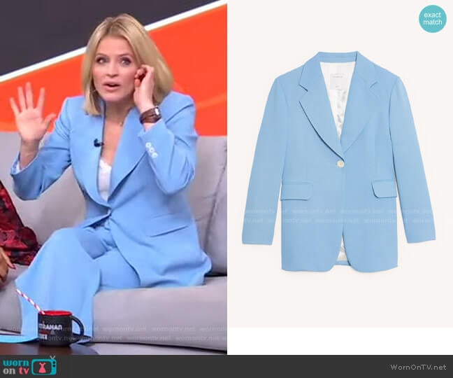 Sandro Tailored Jacket worn by Sara Haines on Good Morning America