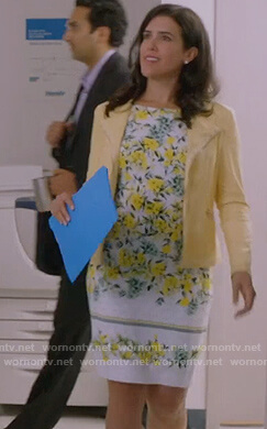 Shannon’s floral sheath dress on Kims Convenience