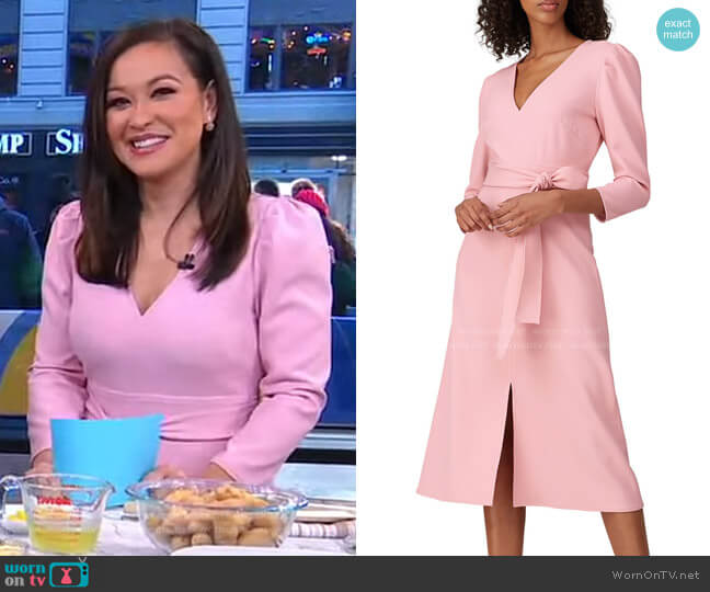 Shoshanna Damia Dress worn by Eva Pilgrim on Good Morning America