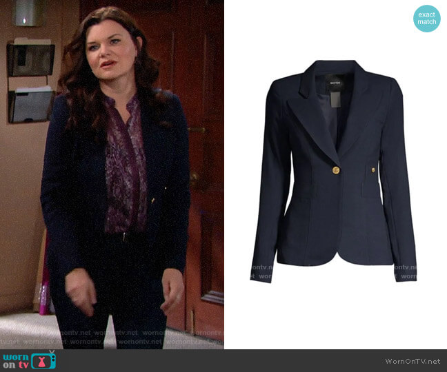 Smythe Duchess Blazer worn by Katie Logan (Heather Tom) on The Bold and the Beautiful