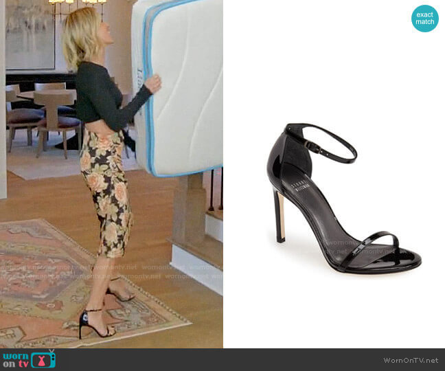 Stuart Weitzman Nudistsong Ankle Strap Sandal worn by Kristin Cavallari on Very Cavallari