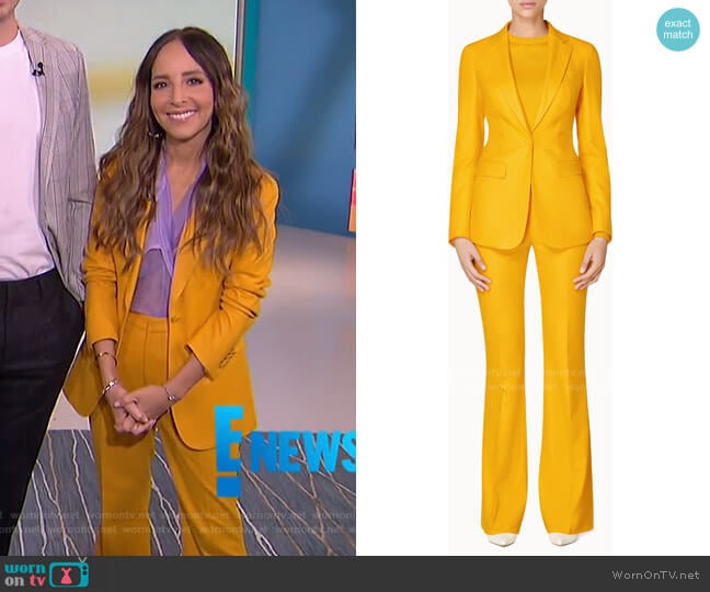 Suistudio Robin Flared Trousers worn by Lilliana Vazquez on E! News