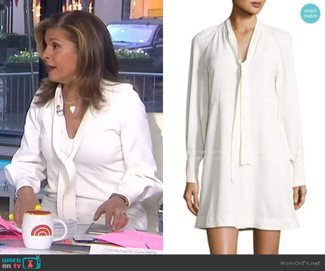 See by Chloe Tie-Neck Long-Sleeves A-Line Dress worn by Hoda Kotb on Today