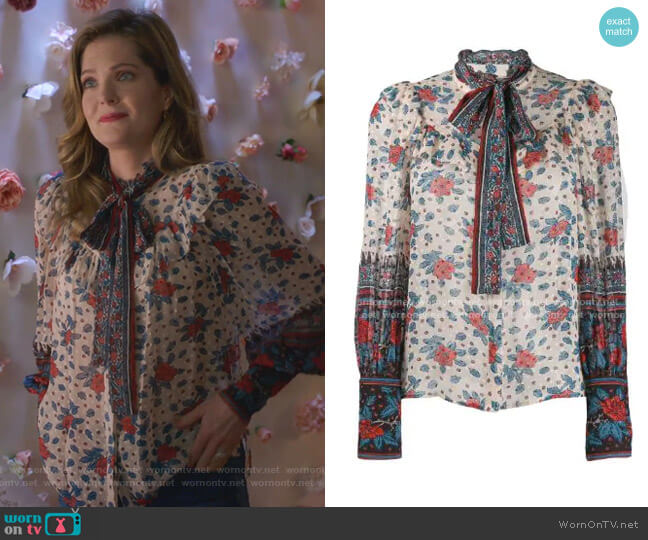 Ulla Johnson Antoine Blouse worn by Sutton (Meghann Fahy) on The Bold Type